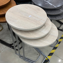 Load image into Gallery viewer, طقم تقديم للكنب ٣ طاولات دائرية