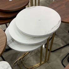Load image into Gallery viewer, طقم تقديم للكنب ٣ طاولات دائرية
