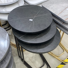 Load image into Gallery viewer, طقم تقديم للكنب ٣ طاولات دائرية