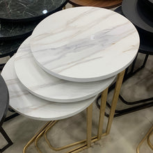 Load image into Gallery viewer, طقم تقديم للكنب ٣ طاولات دائرية