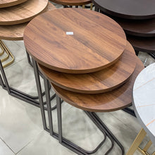Load image into Gallery viewer, طقم تقديم للكنب ٣ طاولات دائرية