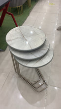 Load image into Gallery viewer, طقم تقديم للكنب ٣ طاولات دائرية