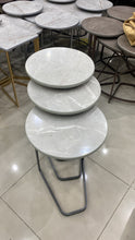 Load image into Gallery viewer, طقم تقديم للكنب ٣ طاولات دائرية