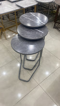 Load image into Gallery viewer, طقم تقديم للكنب ٣ طاولات دائرية
