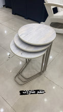 Load image into Gallery viewer, طقم تقديم للكنب ٣ طاولات دائرية
