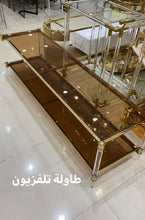Load image into Gallery viewer, طاولة تلفزيون ستيل اكريليك
