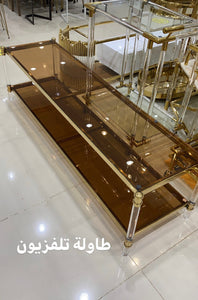 طاولة تلفزيون ستيل اكريليك