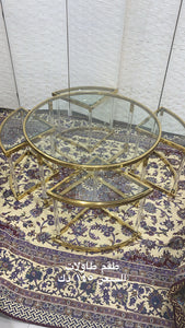 طقم طاولات ستيل اكريليك