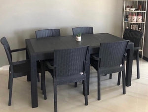 طاولة طعام خارجي ٦ اشخاص