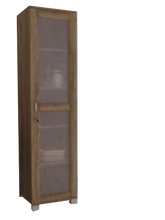 Load image into Gallery viewer, خزانة  ملابس ارفف باب واحد شفاف
